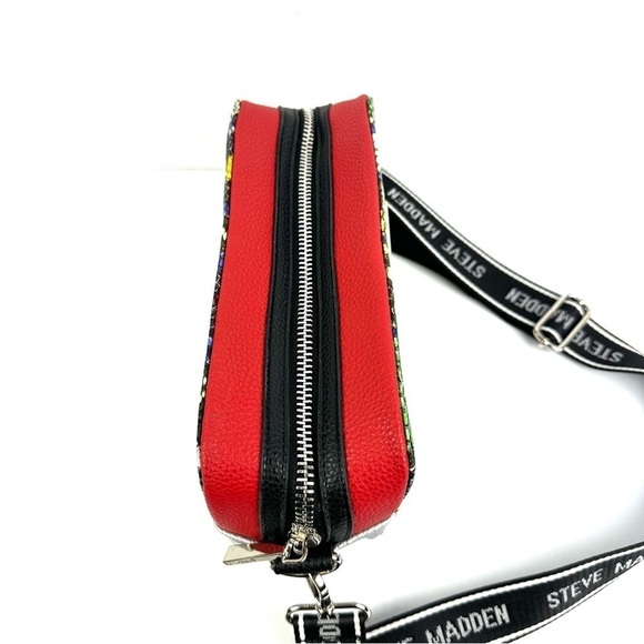 Steve Madden Crossbody Bag Faux Snakeskin Leather Colorful Handbag Purse NEW - Picture 2 of 15
